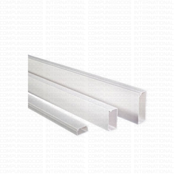 CANALETA PARED 59X22 BLANCO SATRA CAPACIDAD 20 CABLES 2 METROS