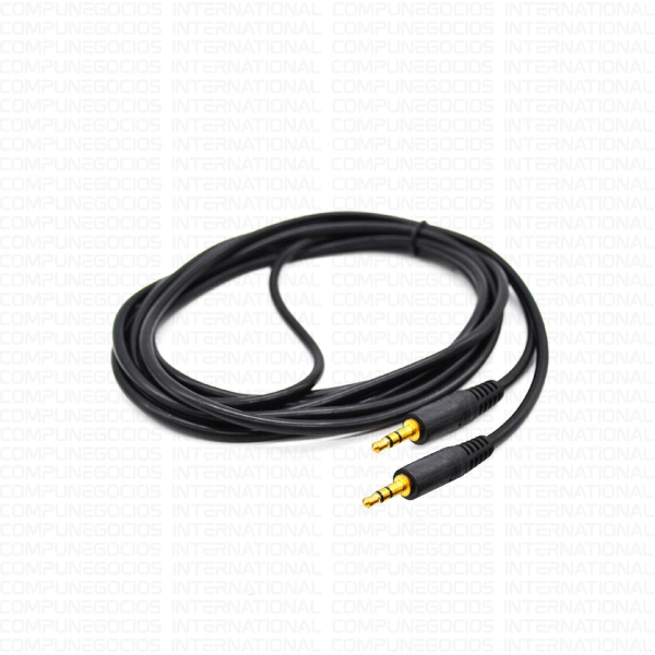 CABLE DE AUDIO M/M 3.5MM 1.5 METROS (NEGRO)