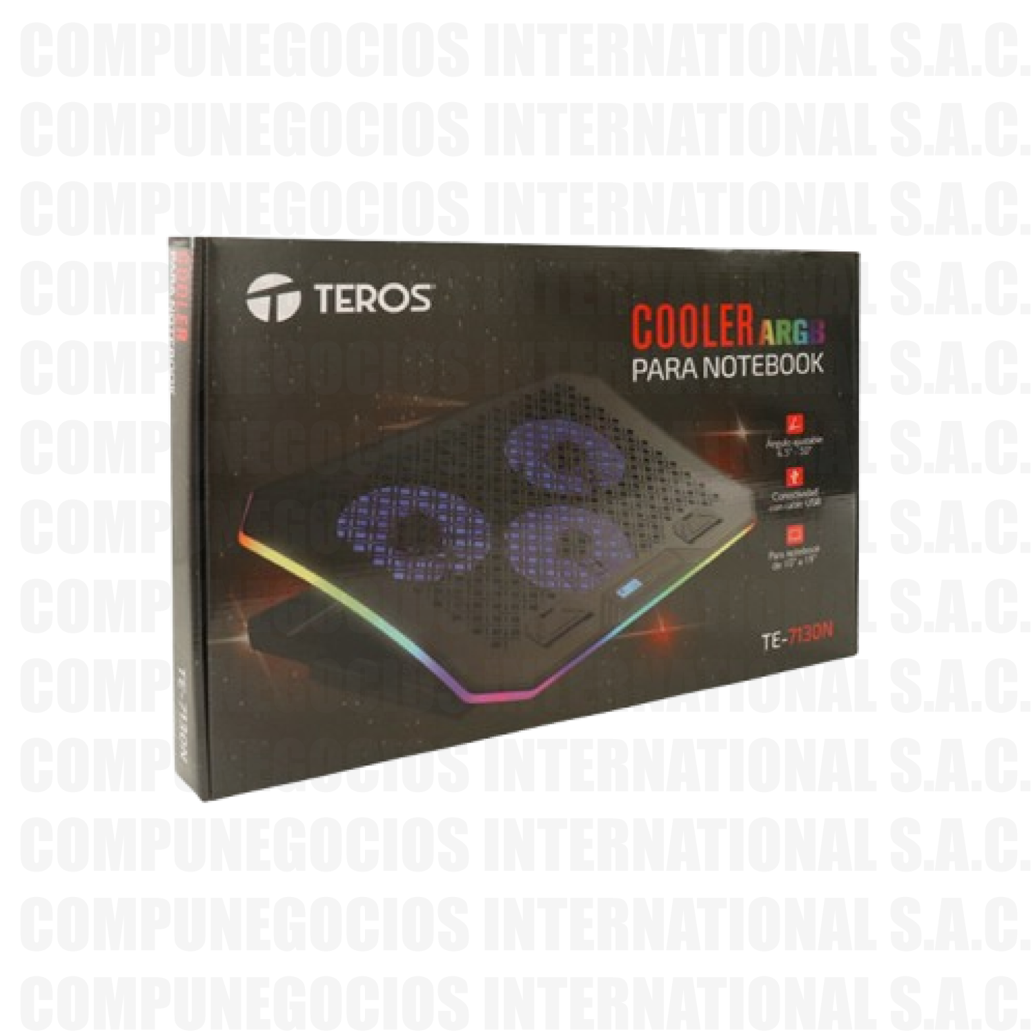 COOLER PARA NB LAPTOP RGB TE-7130N