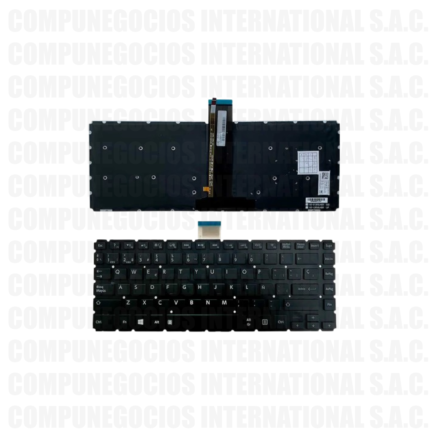 TECLADO INTERNO PARA LAPTOP TOSHIBA L45-B NEGRO ENTER RECTO